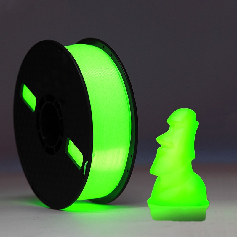 PLA Luminous - Green Filament 1.75mm - FilamentHub