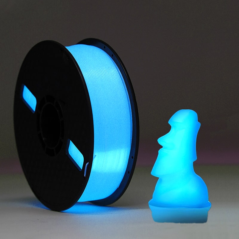 PLA Luminous - Blue Filament 1.75mm - FilamentHub