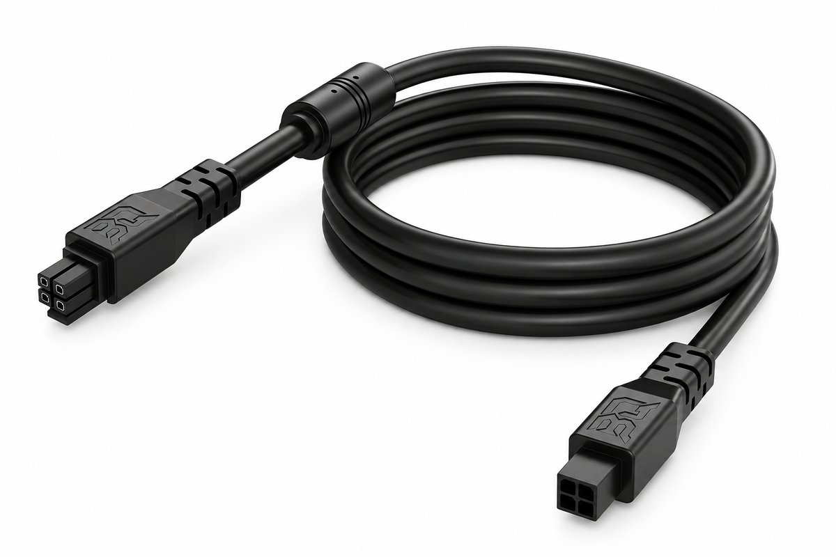 1m 6Pin Male to Male AMS Extension Data Cable with Ferrite Core