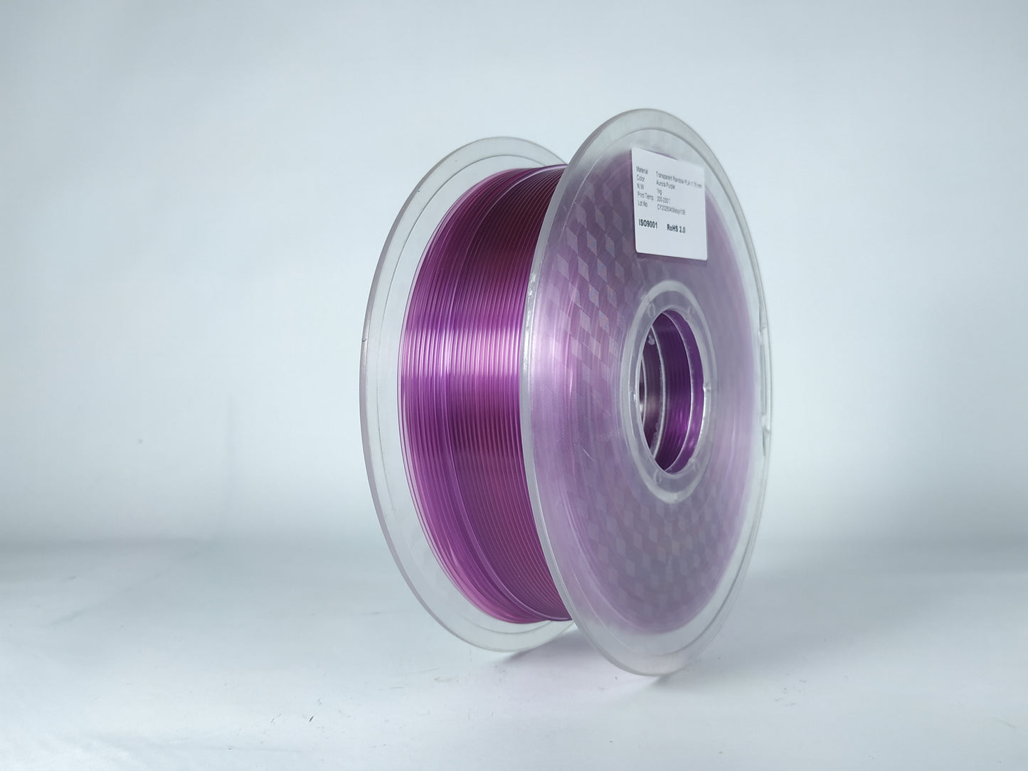 PLA Transparent - Aurora Purple Filament 1.75mm - FilamentHub