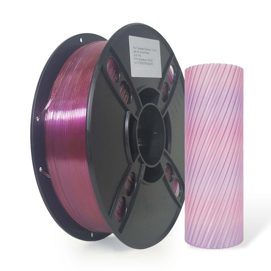 PLA Transparent - Aurora Purple Filament 1.75mm - FilamentHub
