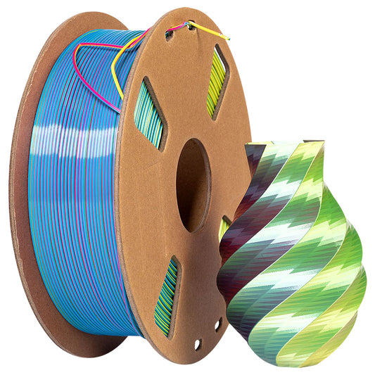 PLA Tri - Blue / Fuchsia / Yellow Filament 1.75mm - FilamentHub