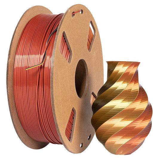 PLA Tri - Gold / Copper / Black Filament 1.75mm - FilamentHub