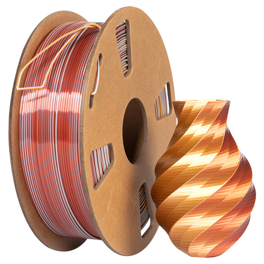 PLA Tri - Gold / Copper / Silver Filament 1.75mm - FilamentHub