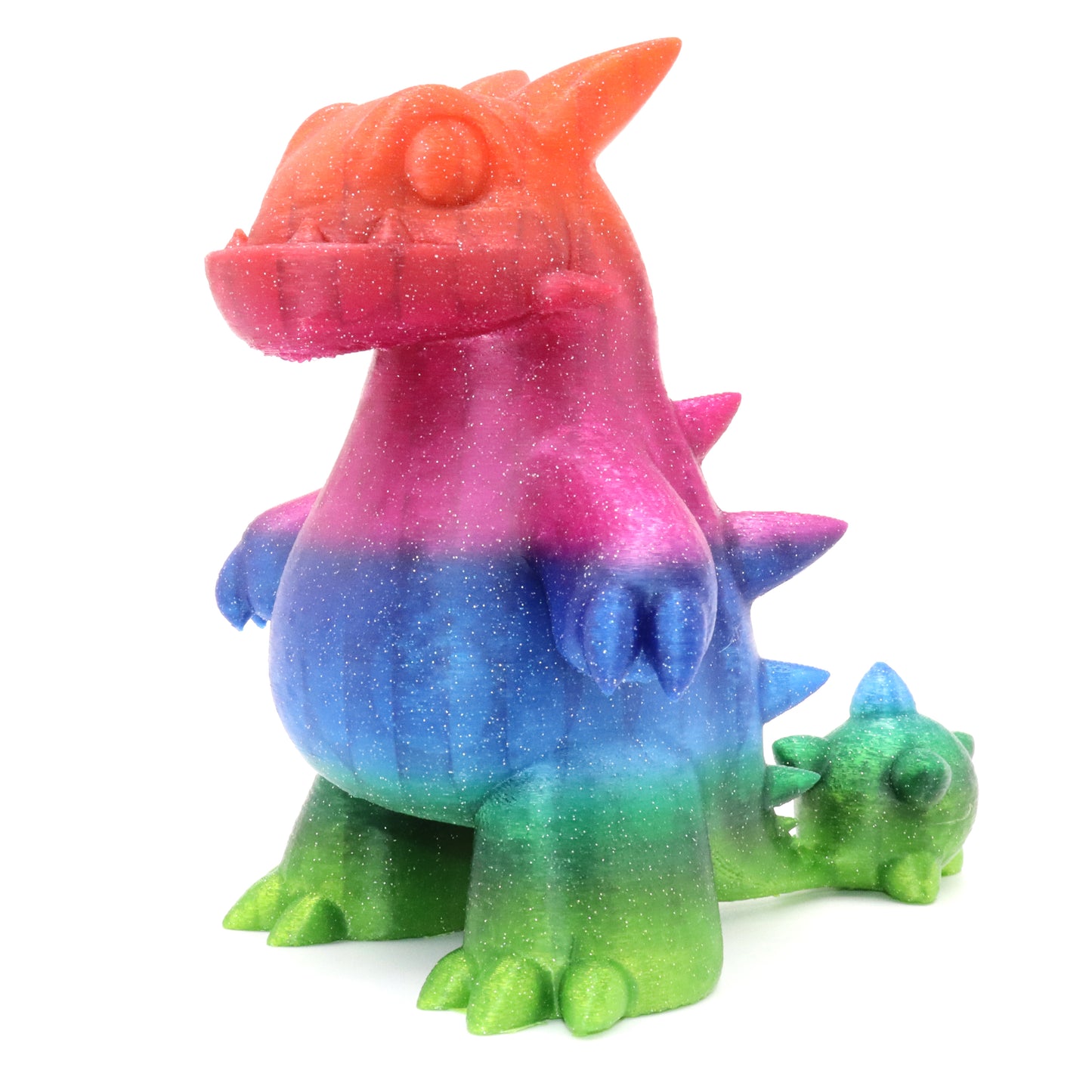 PLA Rainbow - Fast Change + Glitter Filament 1.75mm - FilamentHub