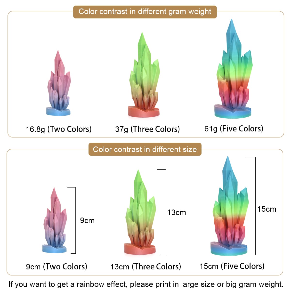 PLA Matte Rainbow - Fast Change Filament 1.75mm - FilamentHub