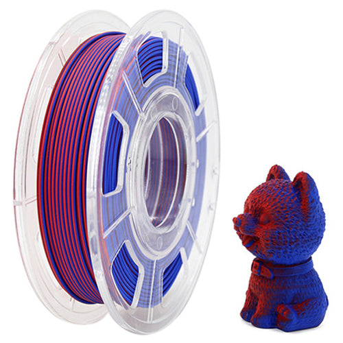 PLA Matte Dual - Blue / Red Filament 1.75mm - FilamentHub