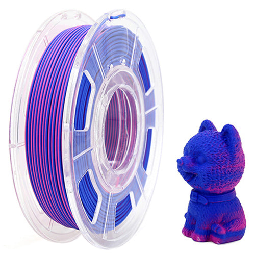 PLA Matte Dual - Blue / Rose Red Filament 1.75mm - FilamentHub