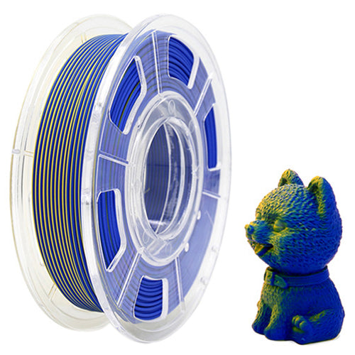 PLA Matte Dual - Dark Blue / Yellow Filament 1.75mm - FilamentHub