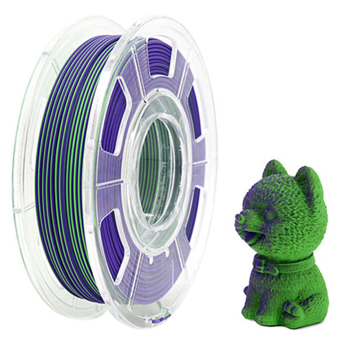 PLA Matte Dual - Dark Purple / Green Filament 1.75mm - FilamentHub