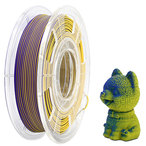 PLA Matte Dual - Dark Purple / Yellow Filament 1.75mm - FilamentHub