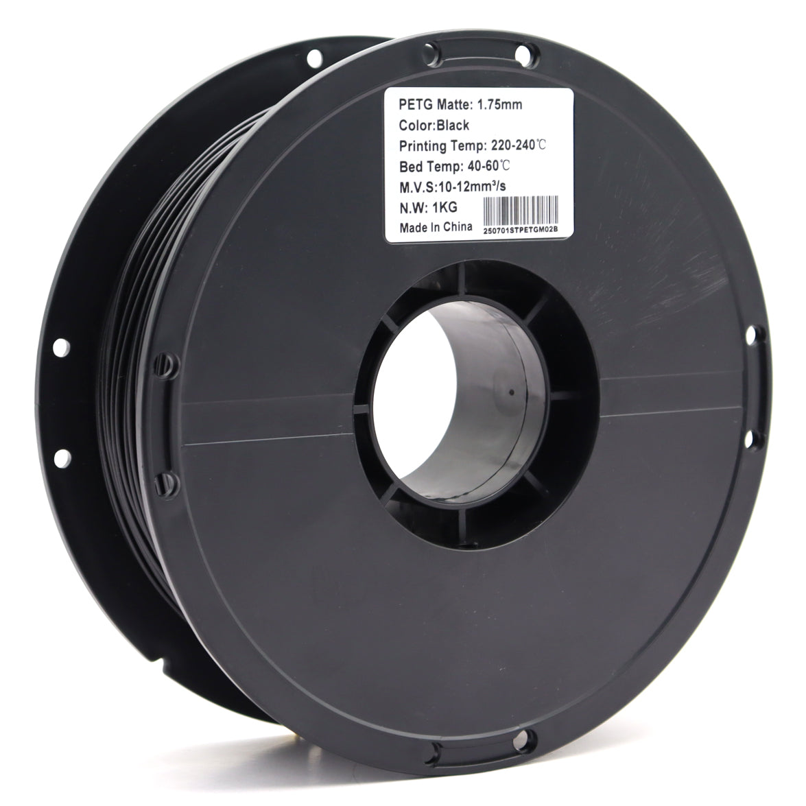 PETG Matte - Black Filament 1.75mm - FilamentHub