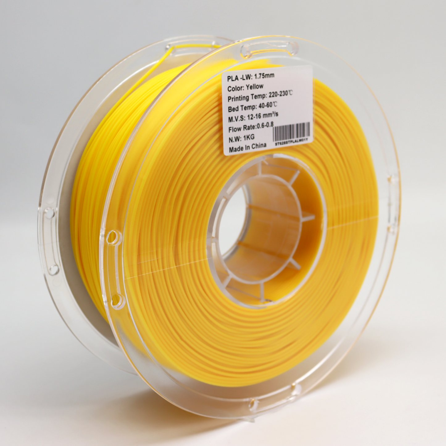PLA LW Yellow Foaming Light weight PLA 1.75mm 3D Printer Filament Spool Label – FilamentHub