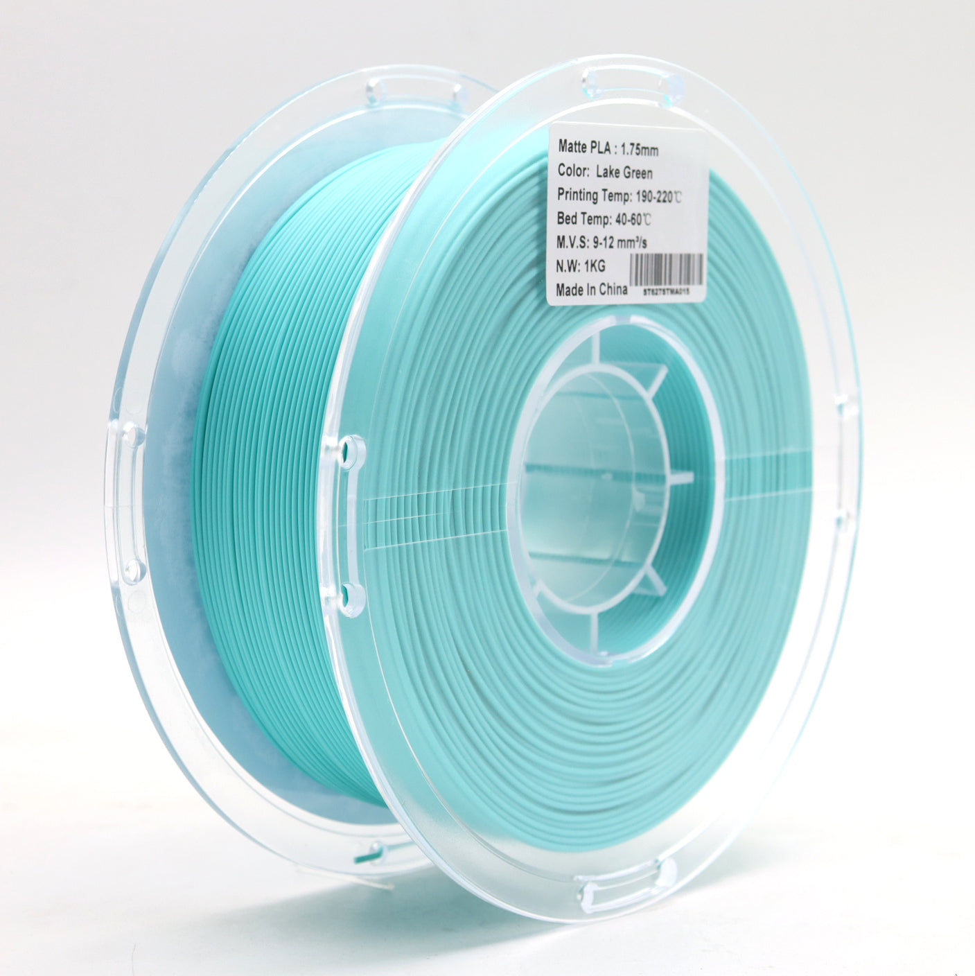 FilamentHub PLA Matte Lake Green 1.75mm 3D Printer Filament Spool Label Australia