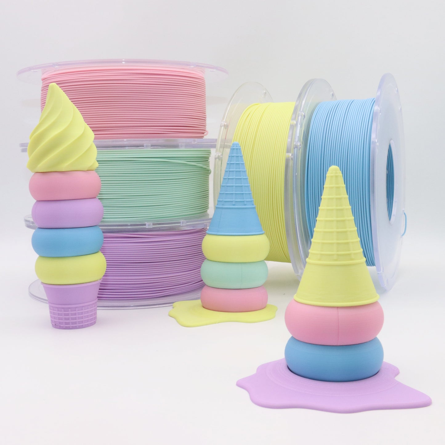 PLA Matte - Pastel Yellow Filament 1.75mm - FilamentHub