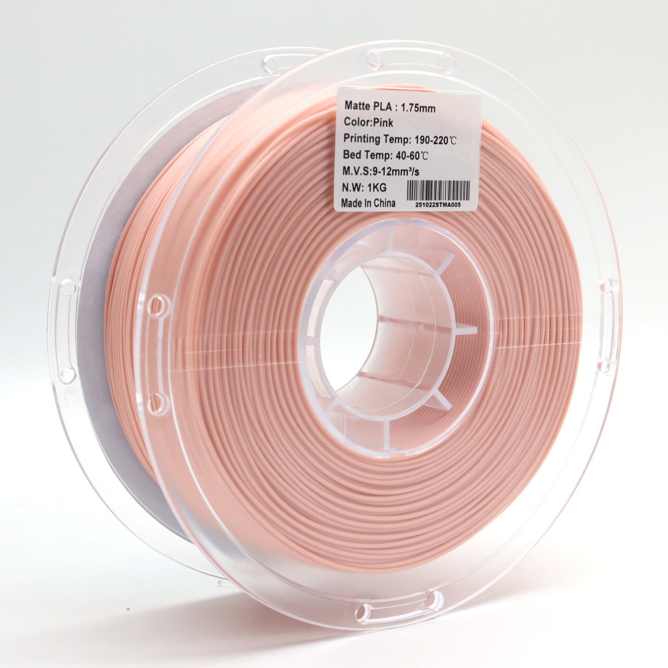 FilamentHub PLA Matte Pink 1.75mm 3D Printer Filament Spool Label Australia
