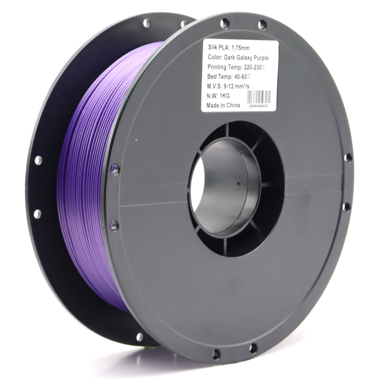 FilamentHub PLA Silk Dark Galaxy Purple 1.75mm 3D Printer Filament Spool Label Australia
