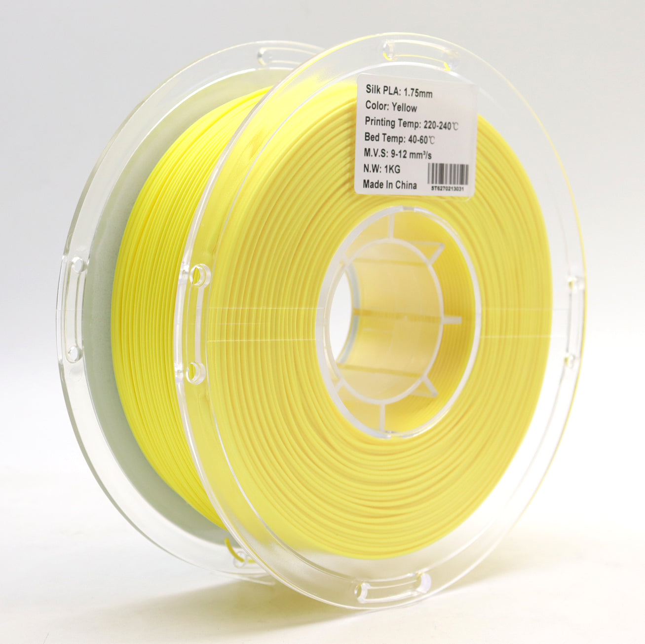 FilamentHub PLA Silk Yellow 1.75mm 3D Printer Filament Spool Label Australia