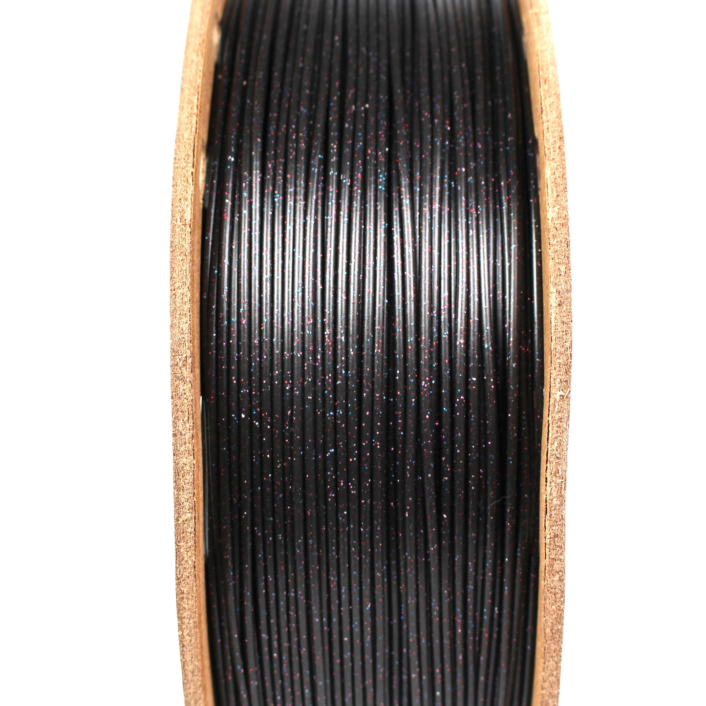 PLA Glitter - Black Filament with Red-Blue-Purple Glitter Filament 1.75mm - FilamentHub