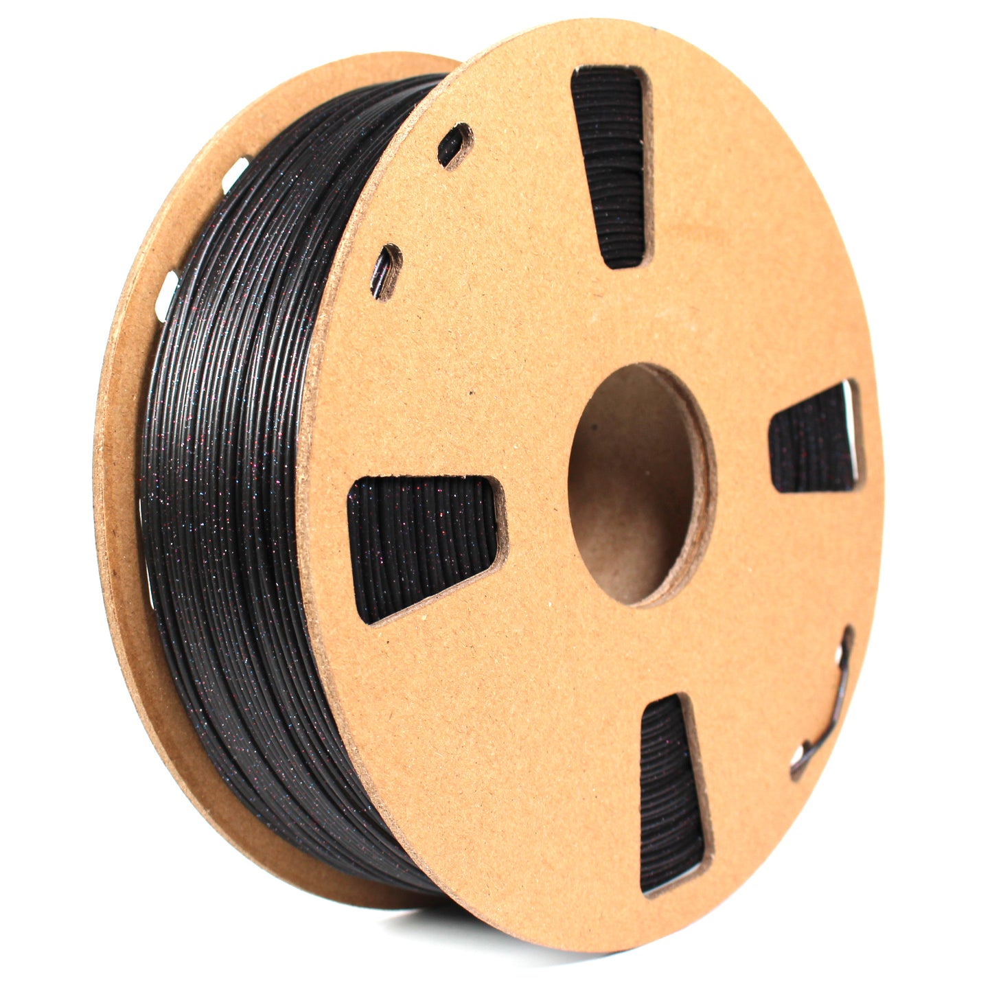 PLA Glitter - Black Filament with Red-Blue-Purple Glitter Filament 1.75mm - FilamentHub