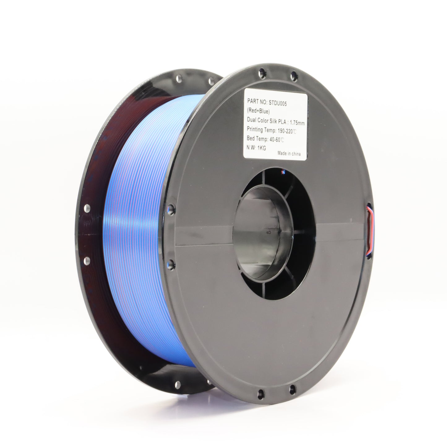 PLA Dual - Blue / Red (2) Filament 1.75mm - FilamentHub