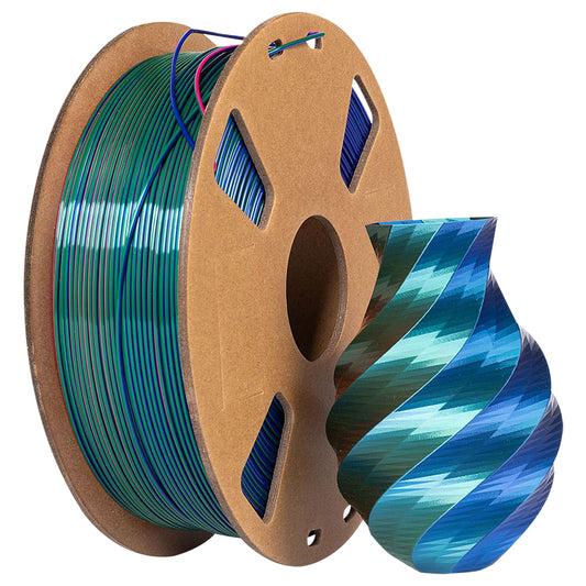 PLA Tri - Blue / Red / Green Filament 1.75mm - FilamentHub