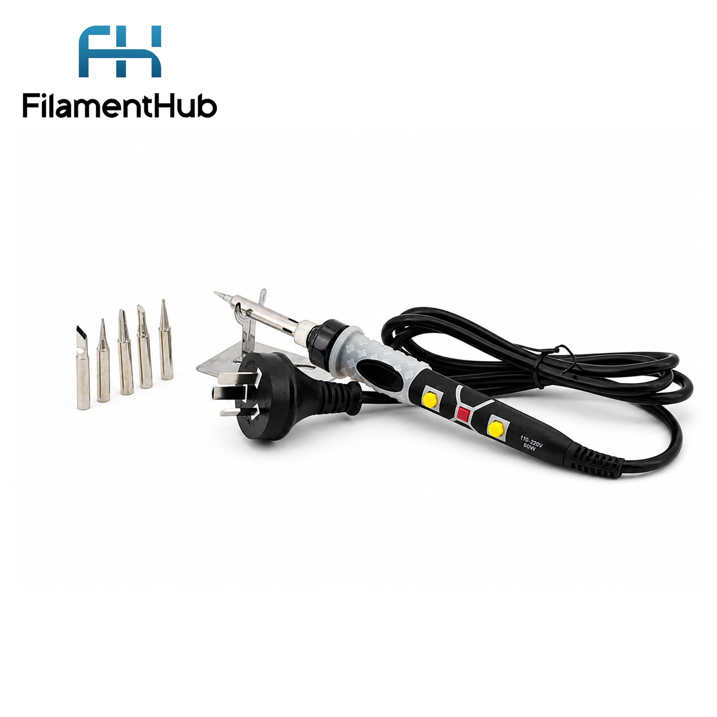 60W Temperature Controlled Soldering Iron with 5 Tips