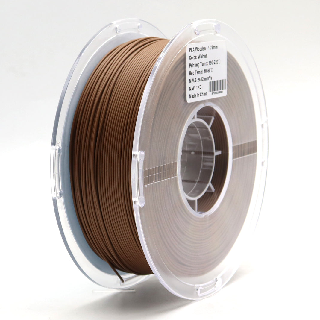 FilamentHub PLA Wood 1.75mm filament spool side label for 3D printing