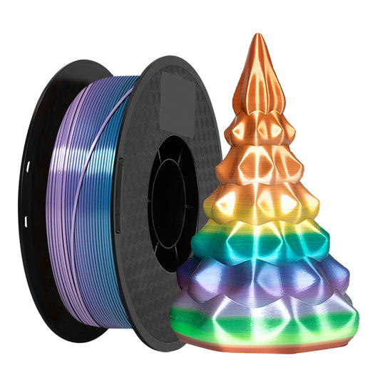 PLA Silk Rainbow - Yellow Series Filament 1.75mm - FilamentHub