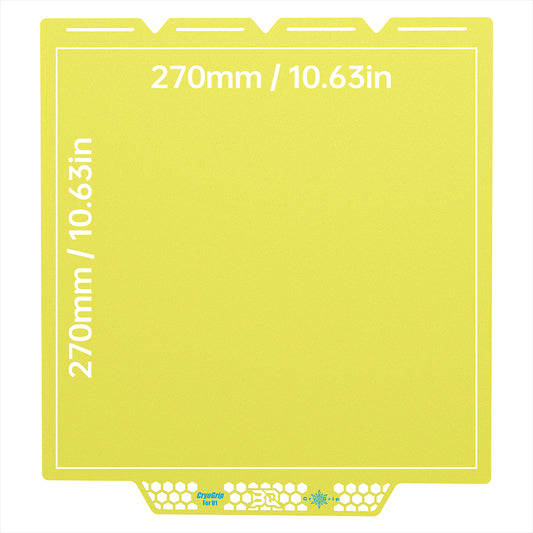 BIQU Panda Build Plate Cryo Grip Yellow Glacial Print Bed Surface
