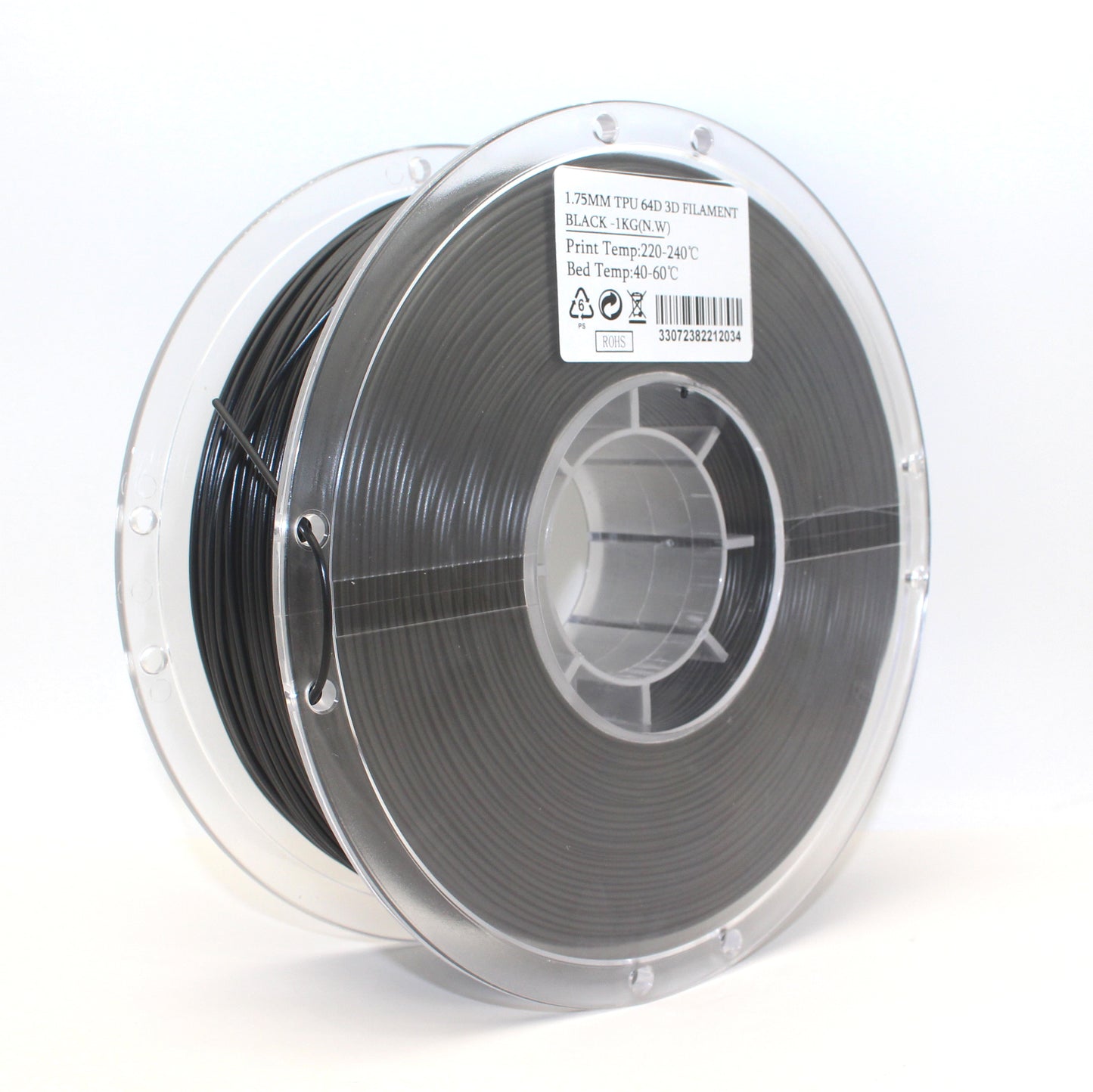 TPU 95a - Black Filament 1.75mm - FilamentHub