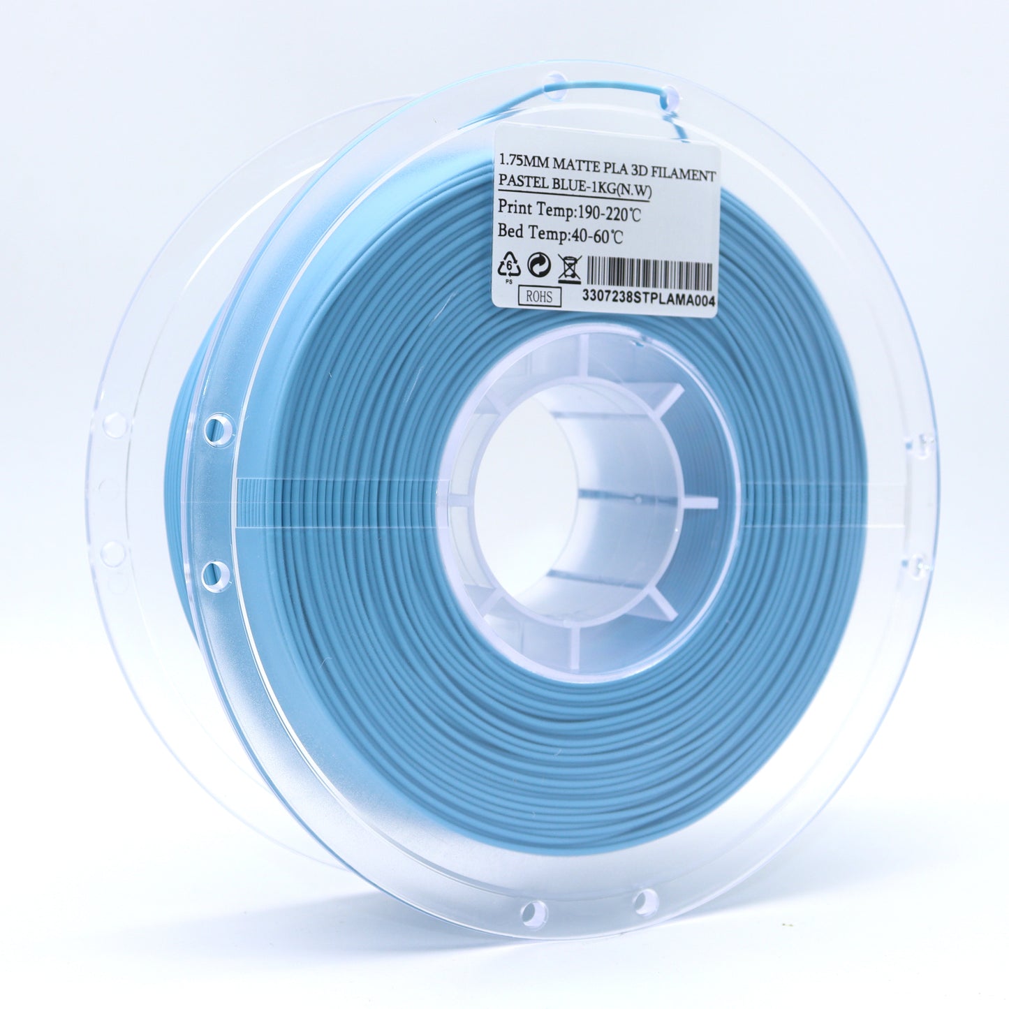 PLA Matte - Pastel Blue Filament 1.75mm - FilamentHub