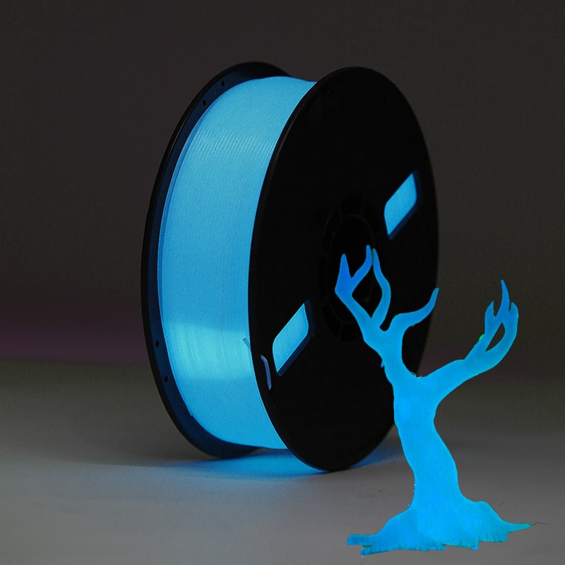 PLA Luminous - Blue Filament 1.75mm - FilamentHub