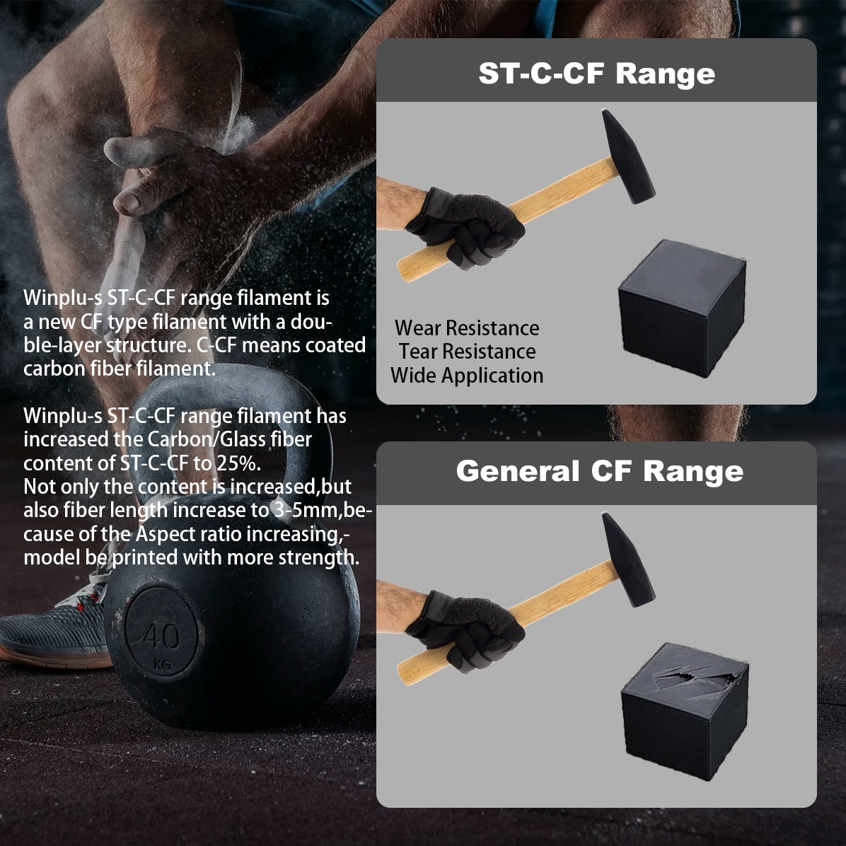 PC-CFRP-CF Filament 1.75mm - FilamentHub