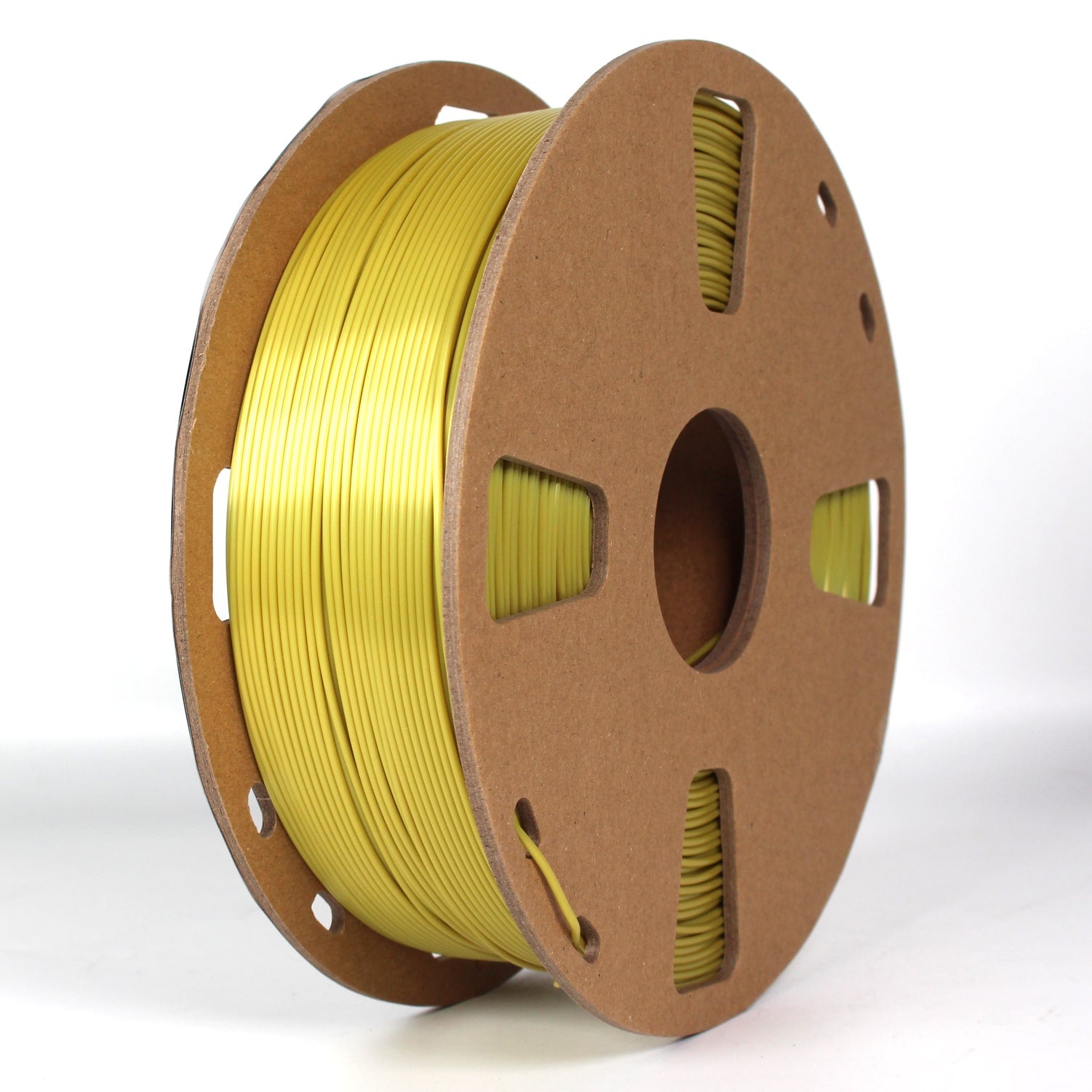 PLA Silk - Cyan Gold Filament 1.75mm - FilamentHub