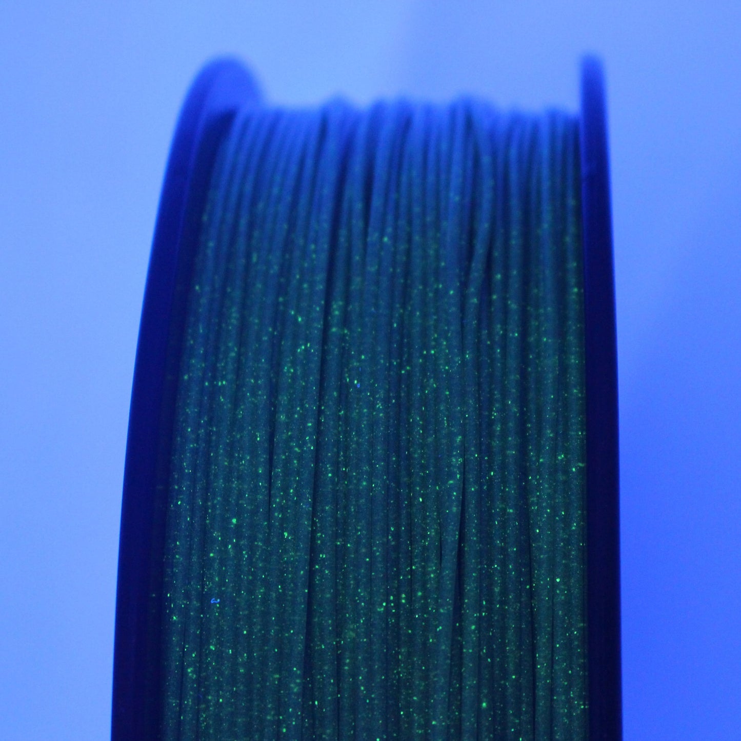 PLA Luminous - Glitter Green Filament 1.75mm - FilamentHub