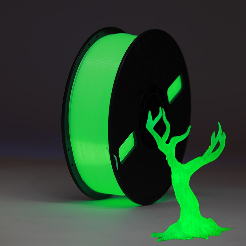 PLA Luminous - Green Filament 1.75mm - FilamentHub