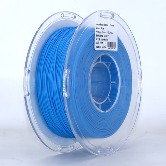 FilamentHub InsoleFlex 9585A Blue 1.75mm 3D Printer Filament Spool Label Australia