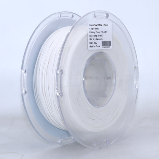 FilamentHub InsoleFlex 9585A White 1.75mm 3D Printer Filament Spool Label Australia