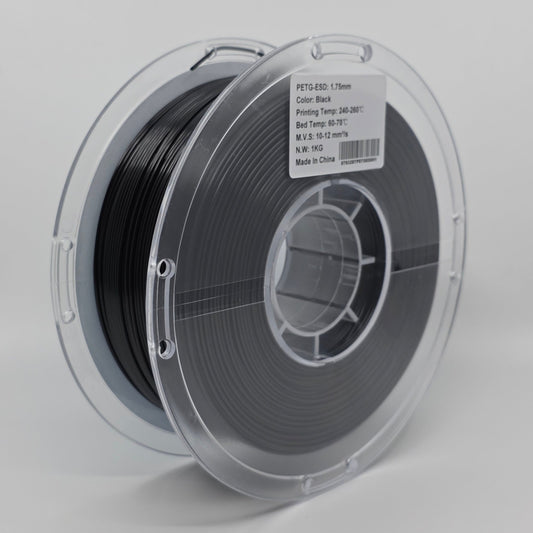 PETG-ESD Black 1.75mm 3D Printer Filament Spool