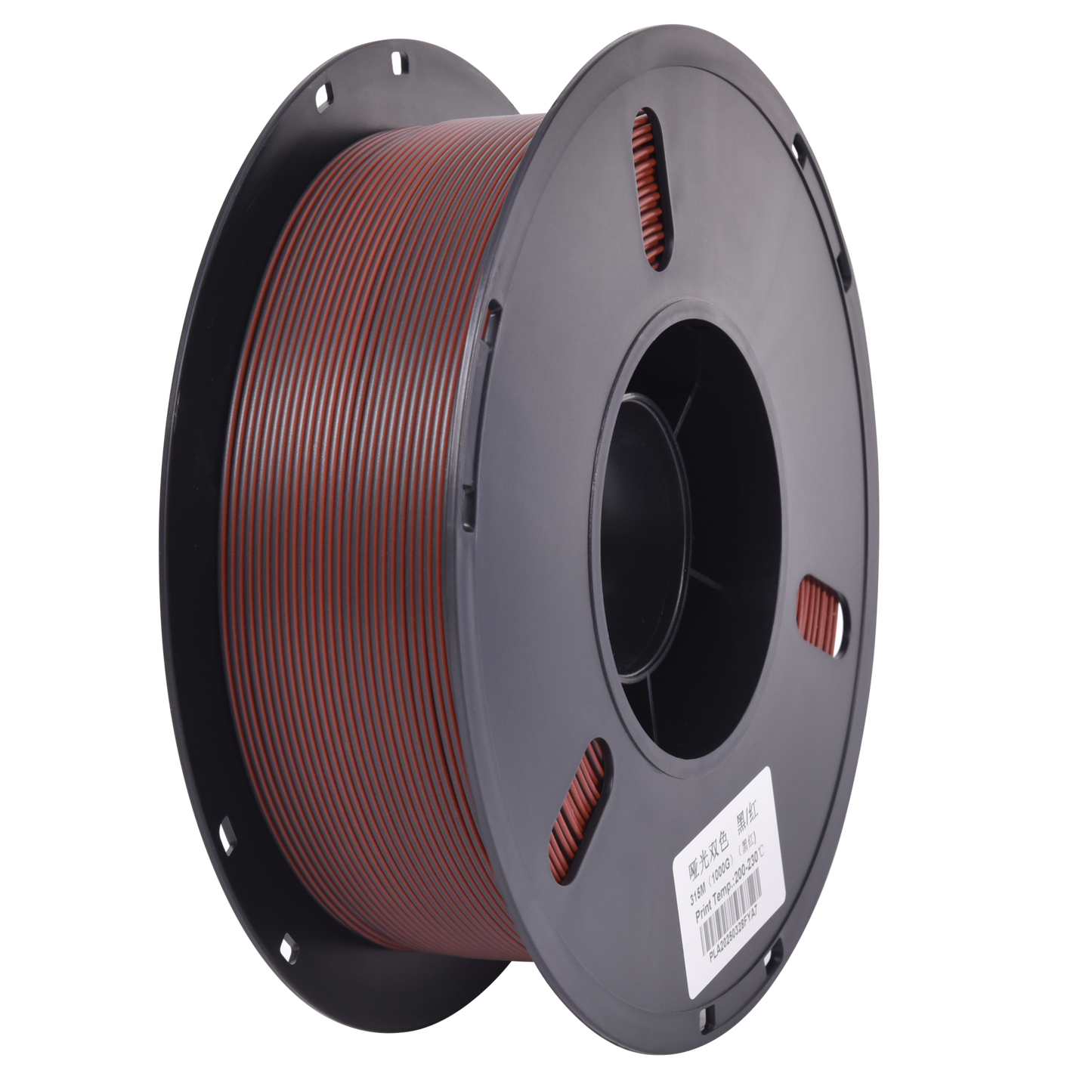 PLA Matte Dual - Black/Red Spool for 3D Printing