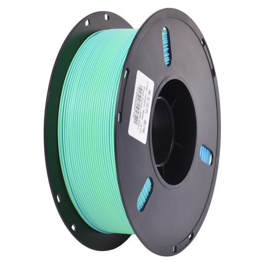PLA Matte Dual - Blue/Green 1.75mm 3D Printer Filament Spool Example