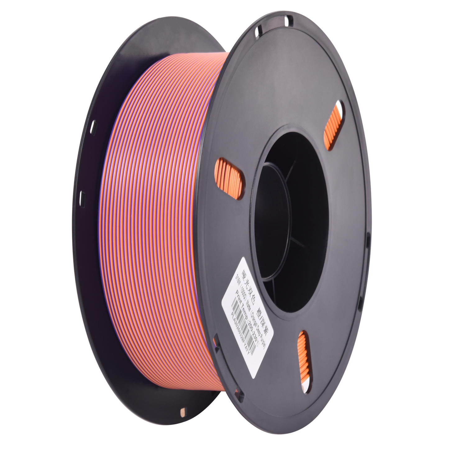 PLA Matte Dual - Orange/Purple 1.75mm 3D Printer Filament Spool