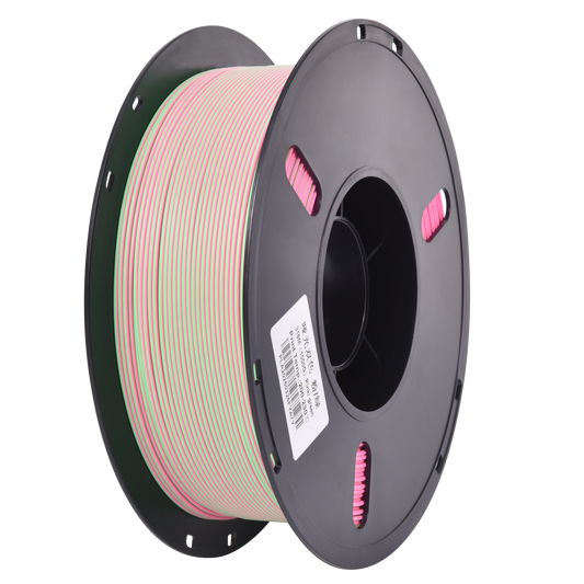 PLA Matte Dual - Pink/Green 1.75mm 3D Printer Filament Spool