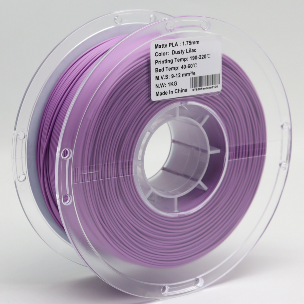 FilamentHub PLA Matte Dusty Lilac 1.75mm 3D Printer Filament Spool Australia Label