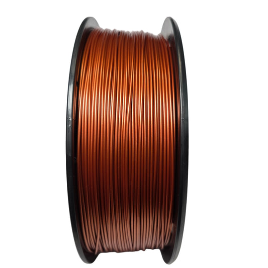 FilamentHub PLA Metallic Copper 1.75mm 3D Printer Filament Spool Side View Australia