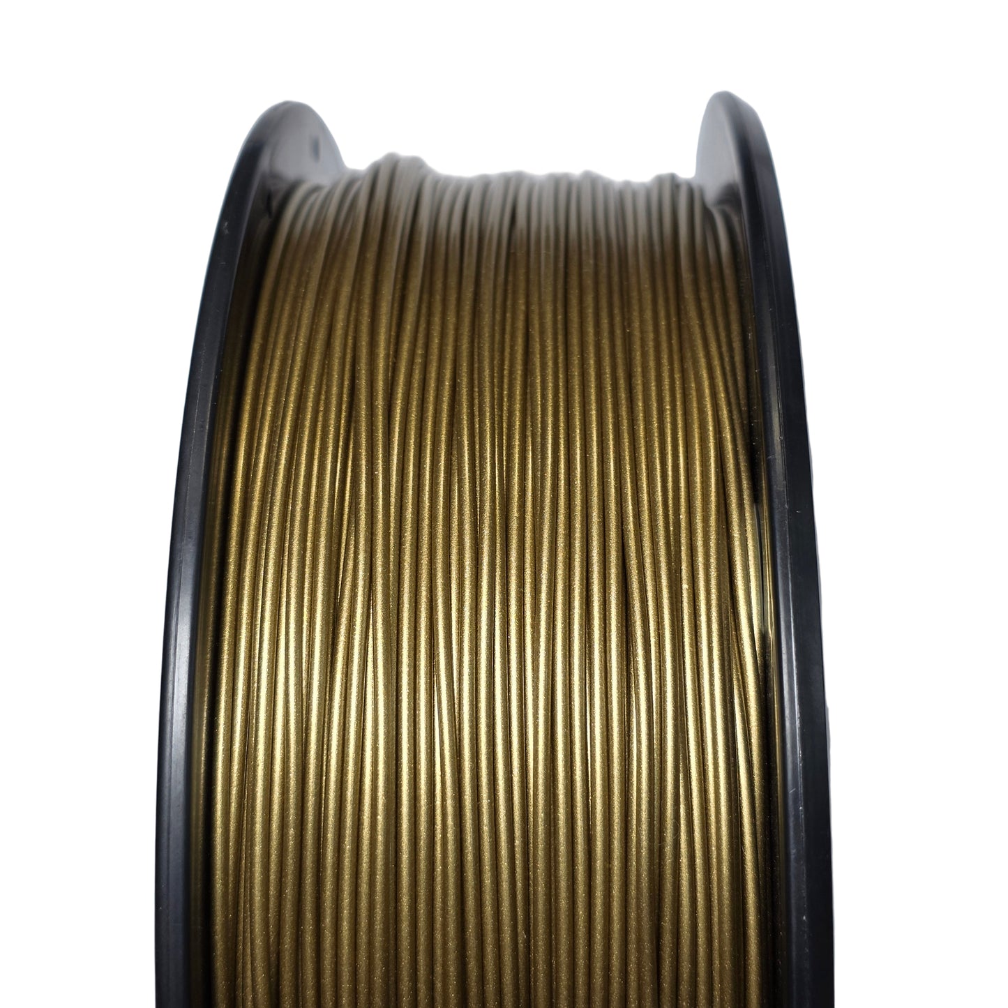 FilamentHub PLA Metallic Frosted Bronze 1.75mm 3D Printer Filament Spool Close Up Australia
