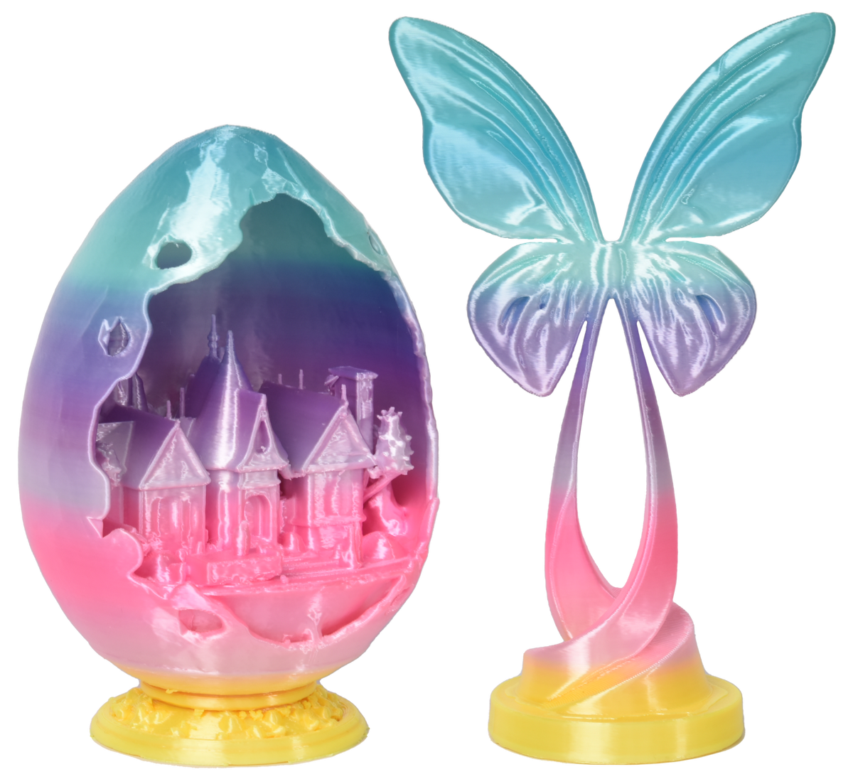 FilamentHub PLA Silk Rainbow - Fairy Tales 1.75mm 3D Printer Filament Example Model Australia