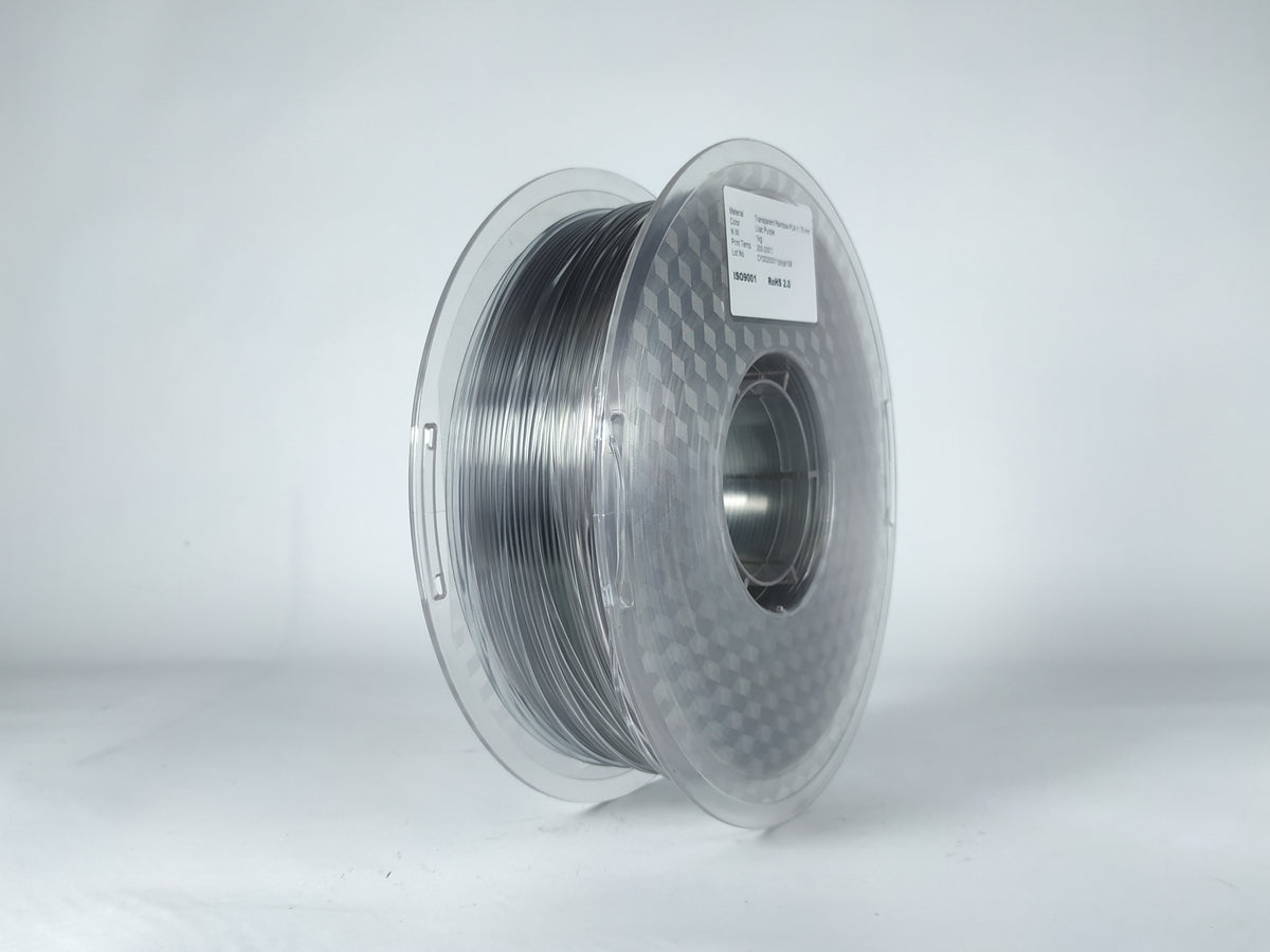 PLA Transparent - Lilac Purple Filament 1.75mm - FilamentHub