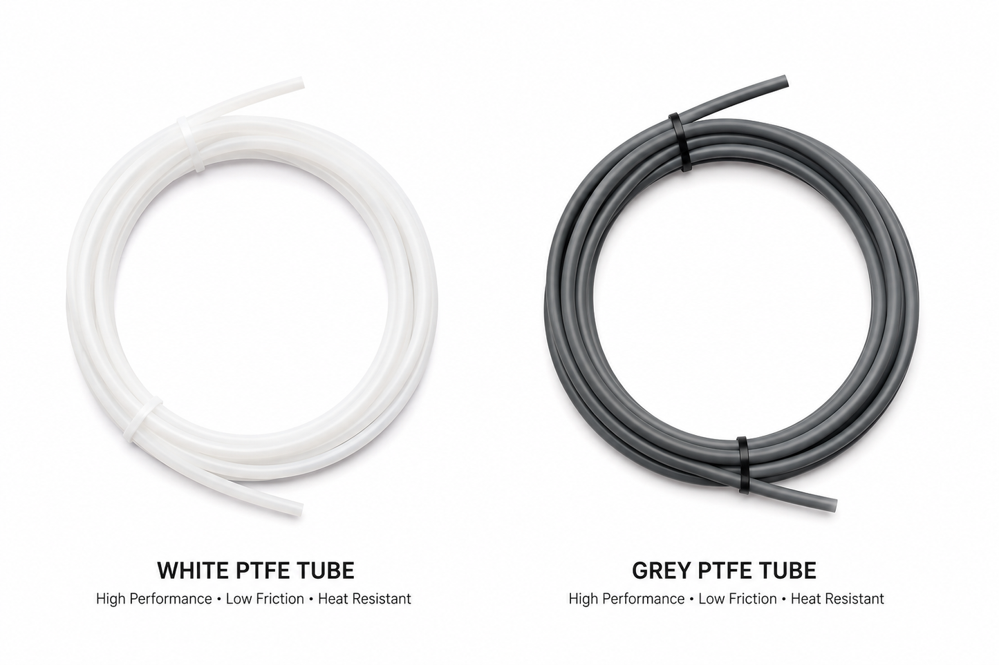 PTFE Tubing White and Grey for 3D Printing Filament Hub Australia